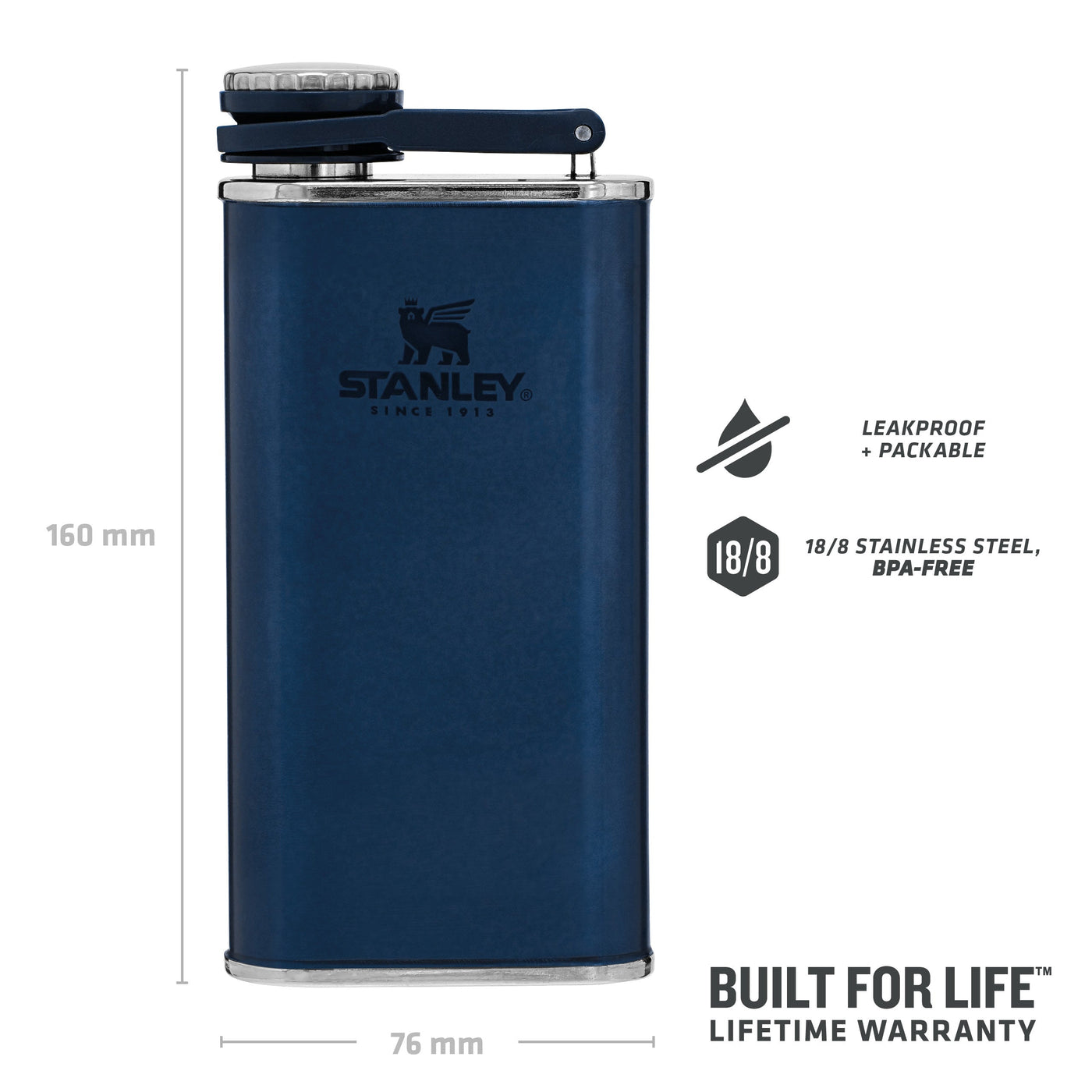 Stanley Classic Easy Fill Wide Mouth Flask | 0.23L