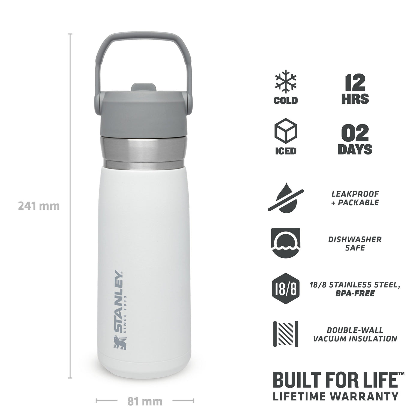 Stanley Go Flip Straw Water Bottle | 0.65L