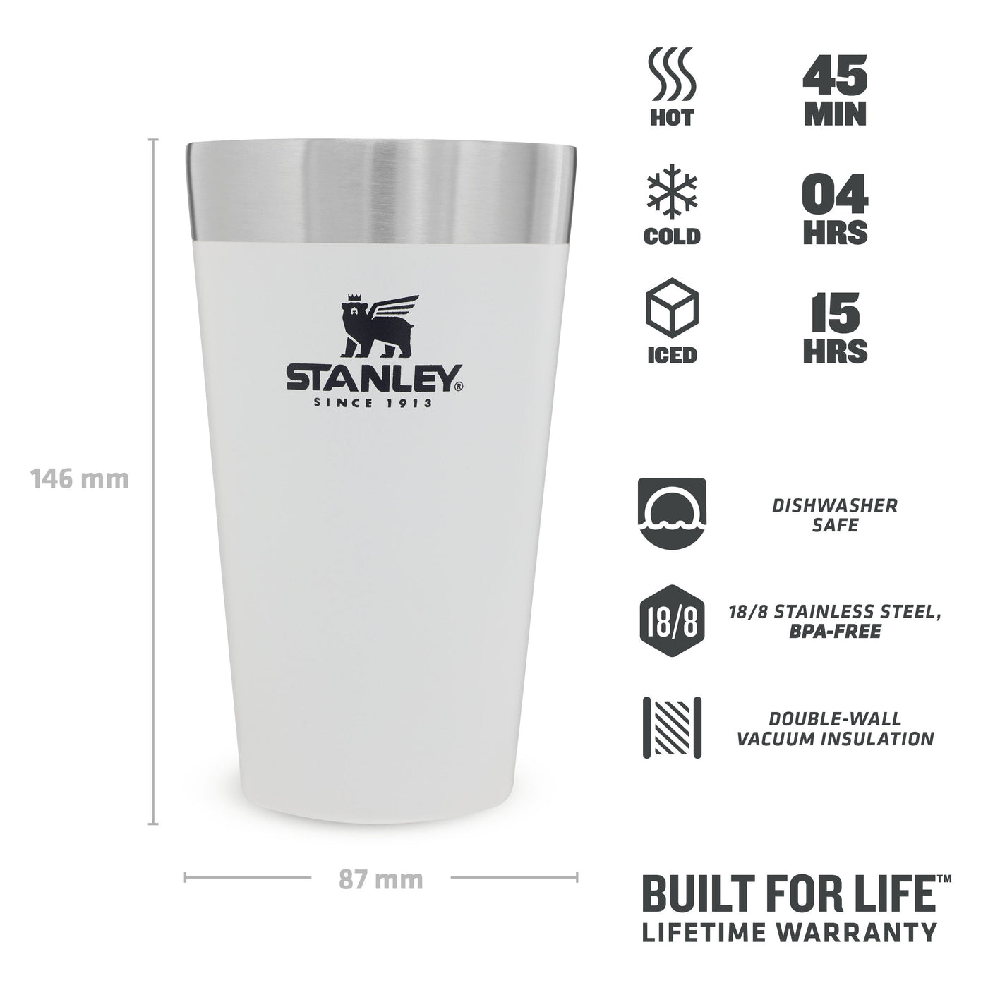 Stanley Adventure Stacking Beer Pint | 0.47L